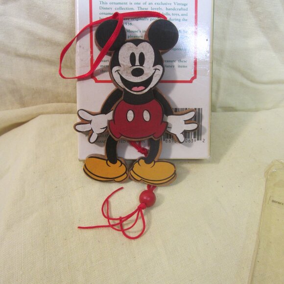 VTG K ADLER ORNAMENT, VTG DISNEY A VISIT TO YESTERYEAR, JUMPING JACK MICKEY - Picture 3 of 6